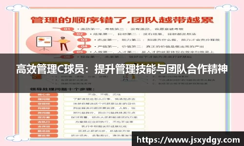 高效管理C球员：提升管理技能与团队合作精神